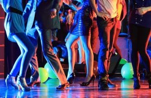 People on a dance floor
